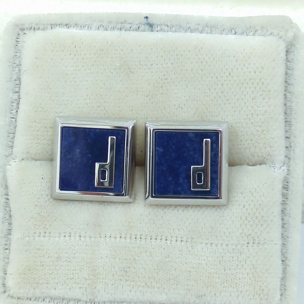 ダンヒル dunhill カフリンクス ネイビー カフス dロゴ dunhill