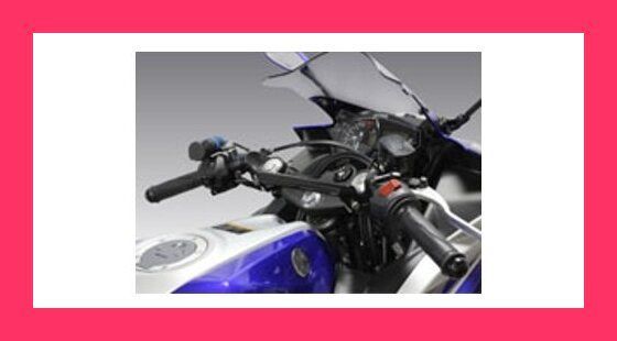 【スタッフおすすめ！】キジマ (kijima)バイク バイクパーツ ハンドルマウントステー(スマホホルダー用) YZF-R25 ブラック YAMAHA 204-065