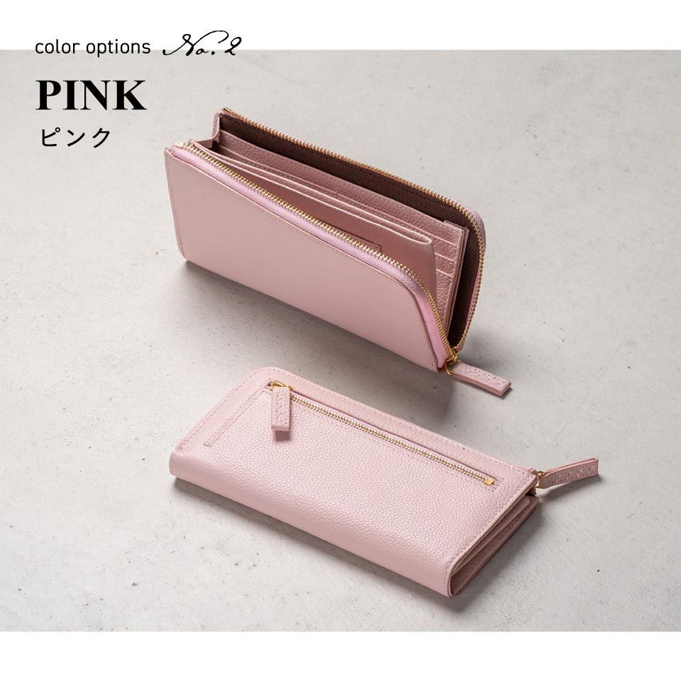 MURA 牛革 シュリンクレザー スキミング防止 YKK L字ファスナー長財布 (cs-21)