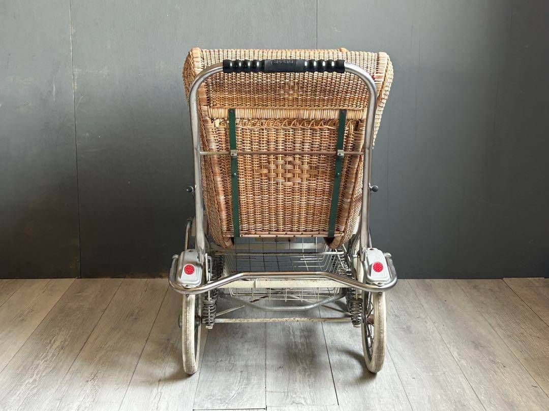 希少 乳母車 ラタン 籐 ベビーカー アンティーク ヴィンテージ レトロ ng