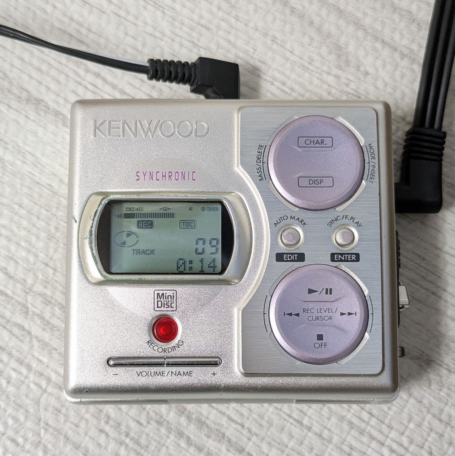  KENWOOD ケンウッド MDプレイヤー DMC K 7 R 録音機能付 ポータブルMDプレーヤー ポータブルプレーヤー
