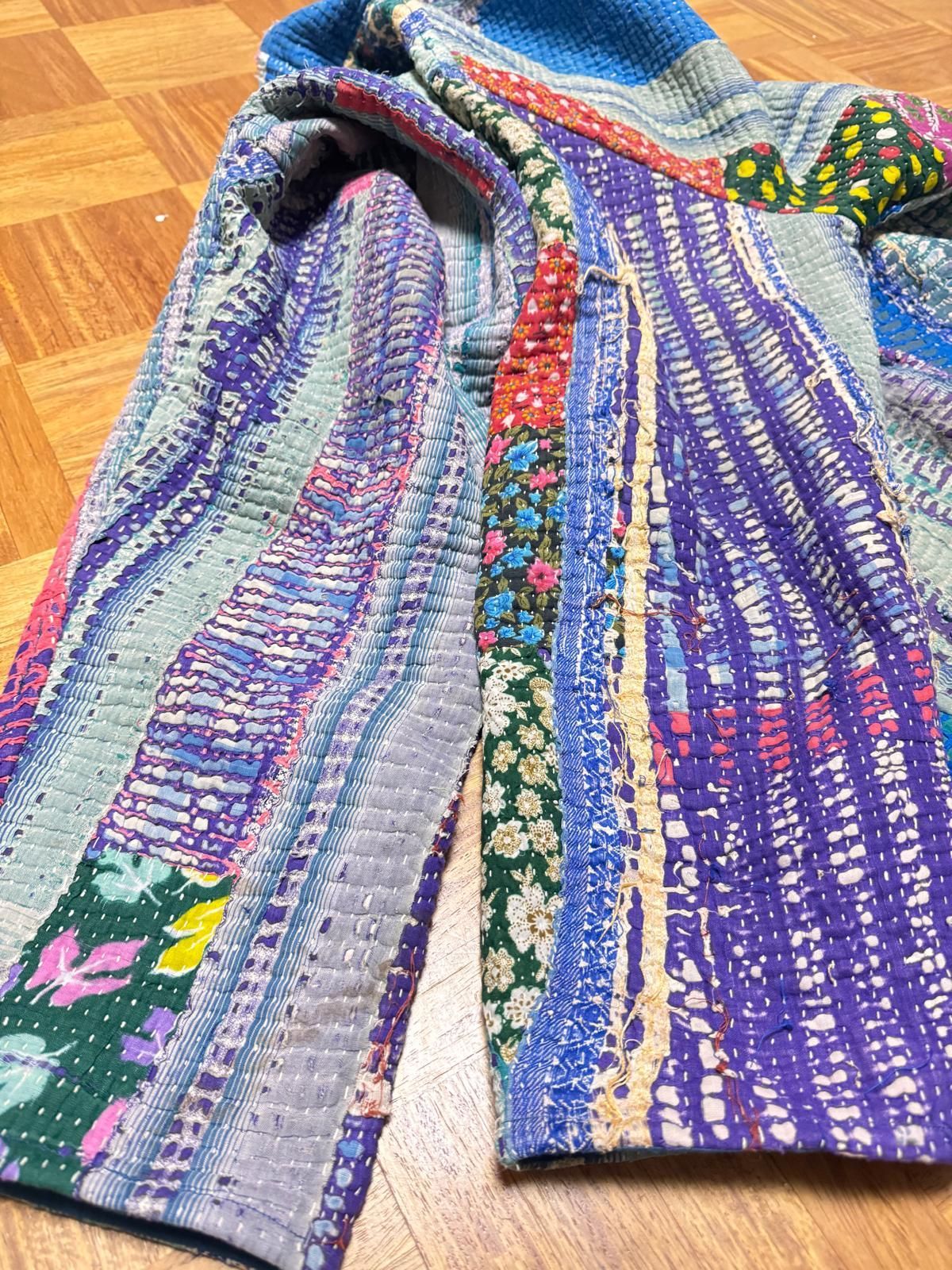 bc001 グドゥリー コート ジャケット ヴィンテージ カンタ刺繍 ボロ