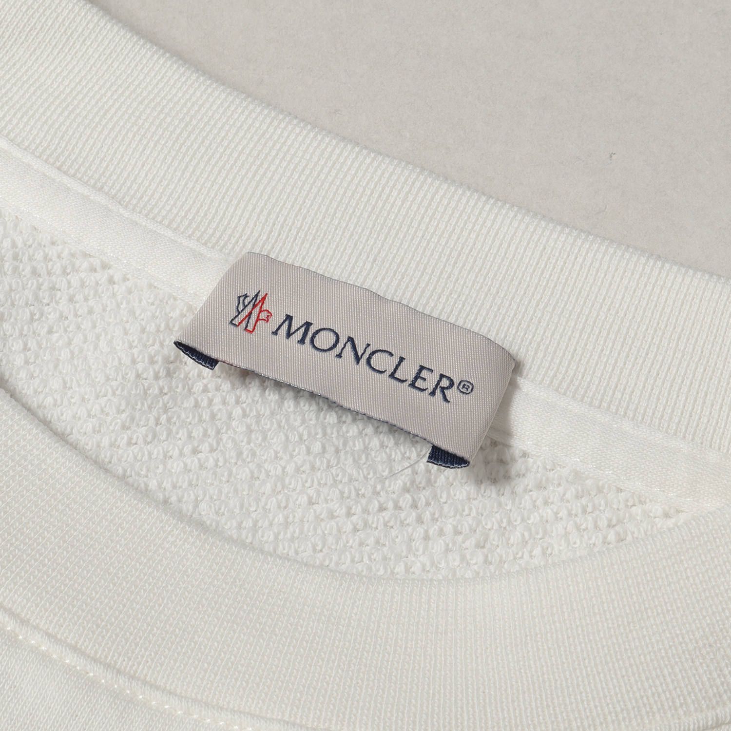 美品 MONCLER モンクレール スウェット ロゴ プリント クルーネック