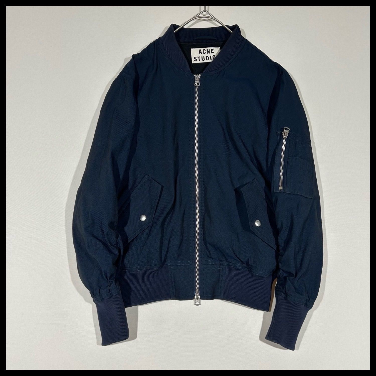 アクネストゥディオス Acne Studios ミリタリージャケット MA-1 ネイビー y2k