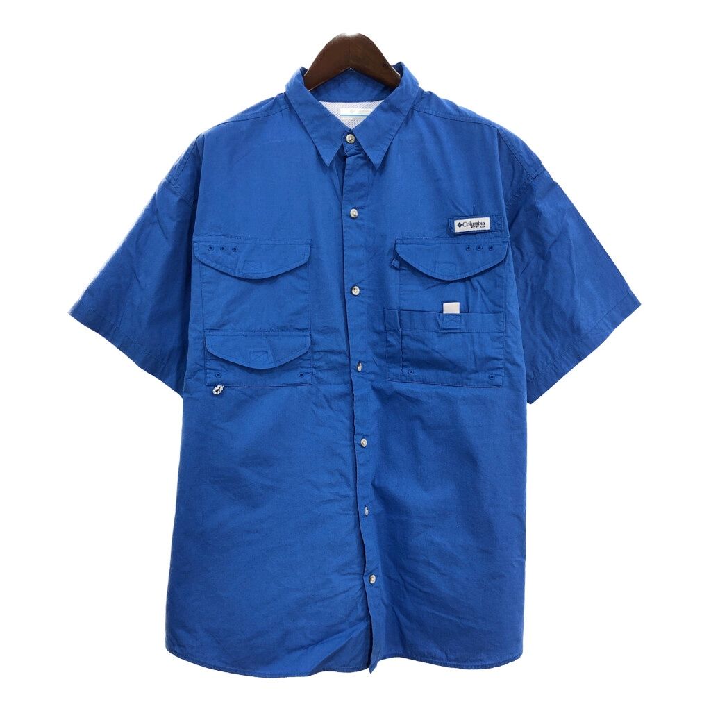 Columbia コロンビア PFG フィッシングシャツ アウトドア ブルー