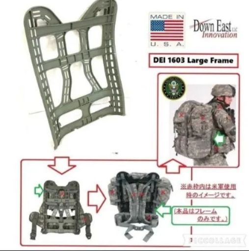 米軍largeリュック、フレーム付き！キャンプ、サバゲーにいかがでしょうか？ 米軍largeリュック、フレーム付き！キャンプ、サバゲーにいかが