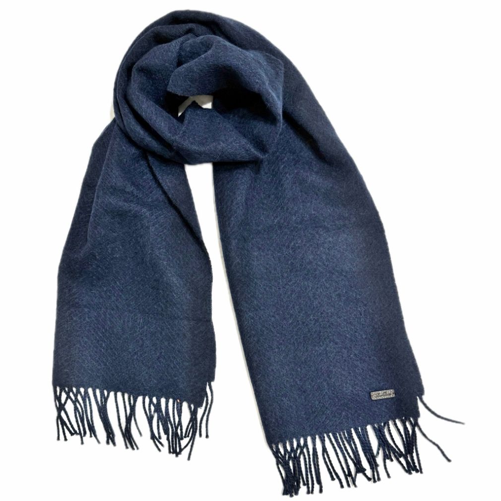 新品ロロピアーナLoro Piana メンズ カシミア×アルパカ大判マフラー 