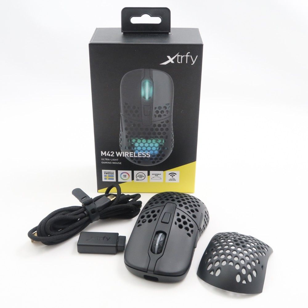 美品 Xtrfy エクストリファイ M42 WIRELESS ワイヤレス ゲーミングマウス 無線 eスポーツ ゲーム HM678 