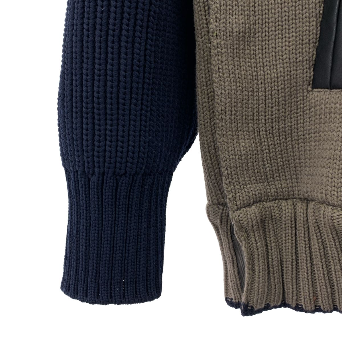 sacai / サカイ | Eric Haze Code Embroidery Knit Blouson エリック