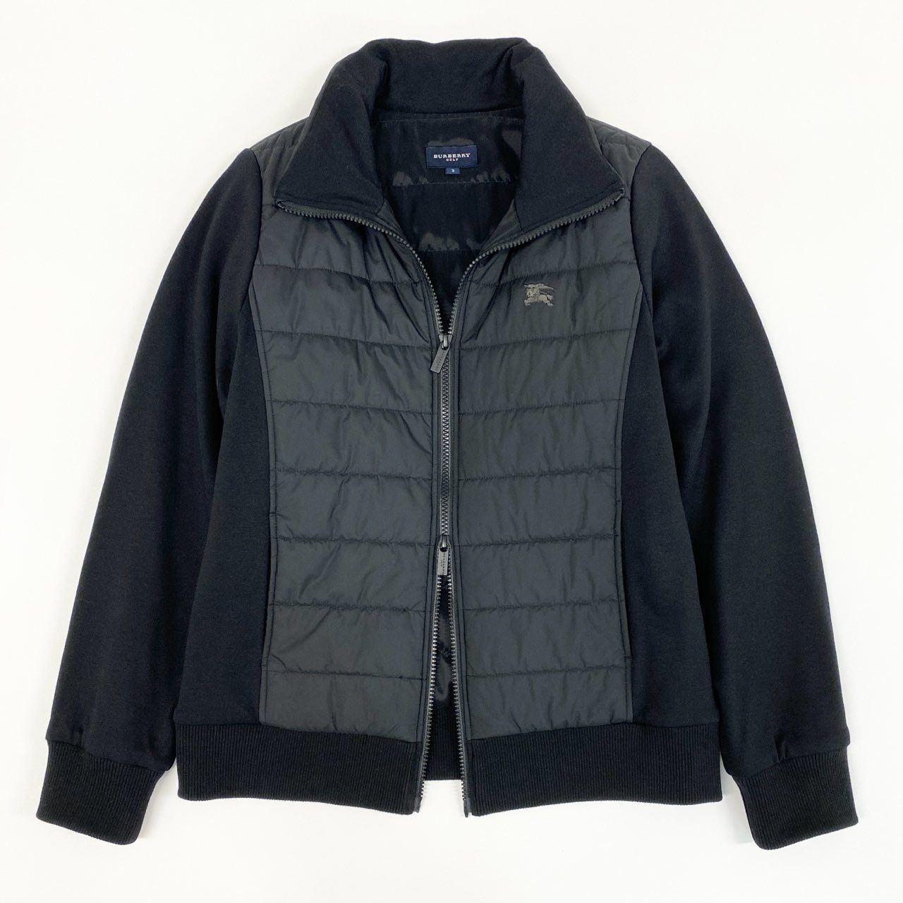 51f3 BURBERRY GOLF バーバリーゴルフ 中綿ジャケット ダブルジップ 
