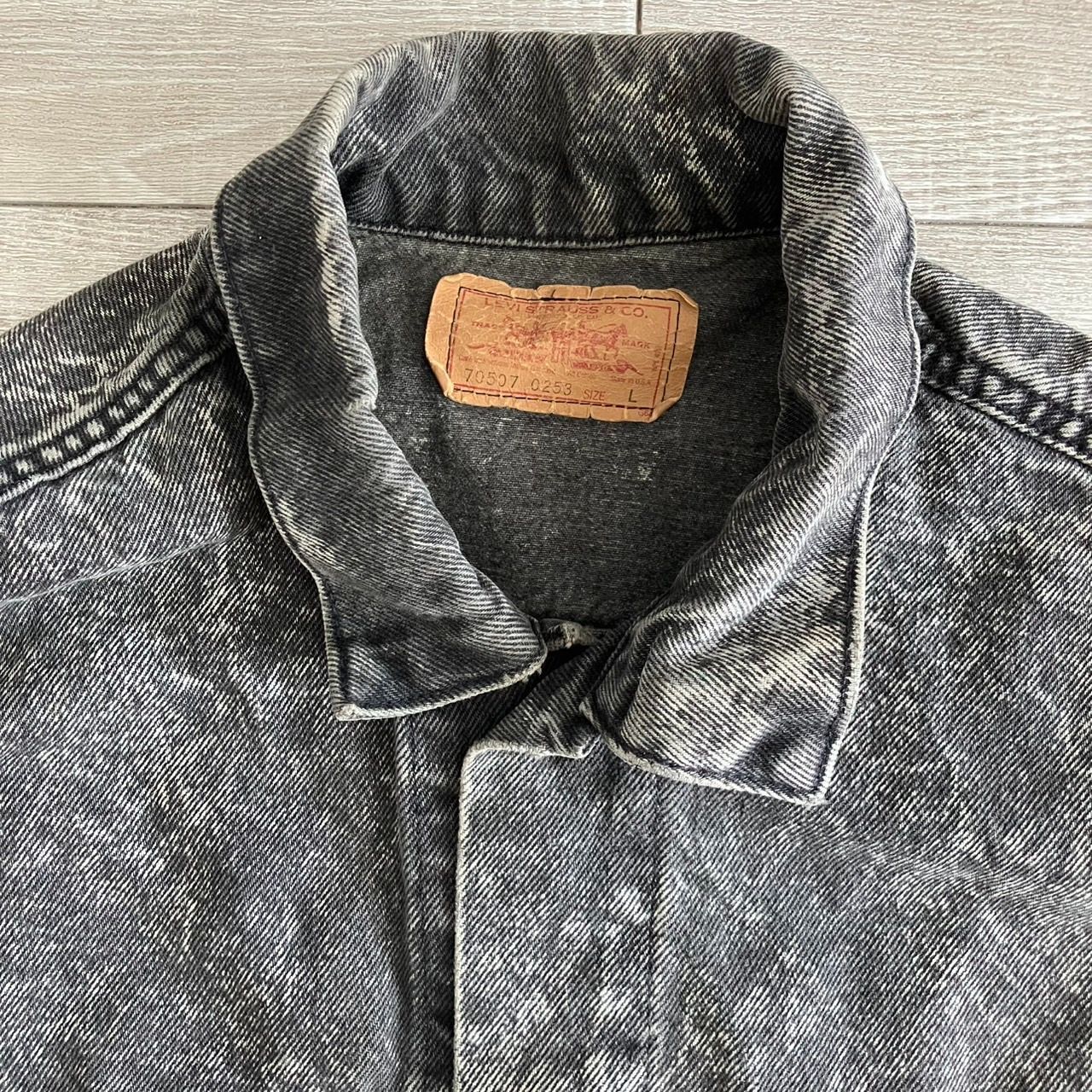70507-0253 80s リーバイス デニムジャケット Gジャン L 黒 70507-0253 80s リーバイス デニムジャケット Gジャン L 黒
