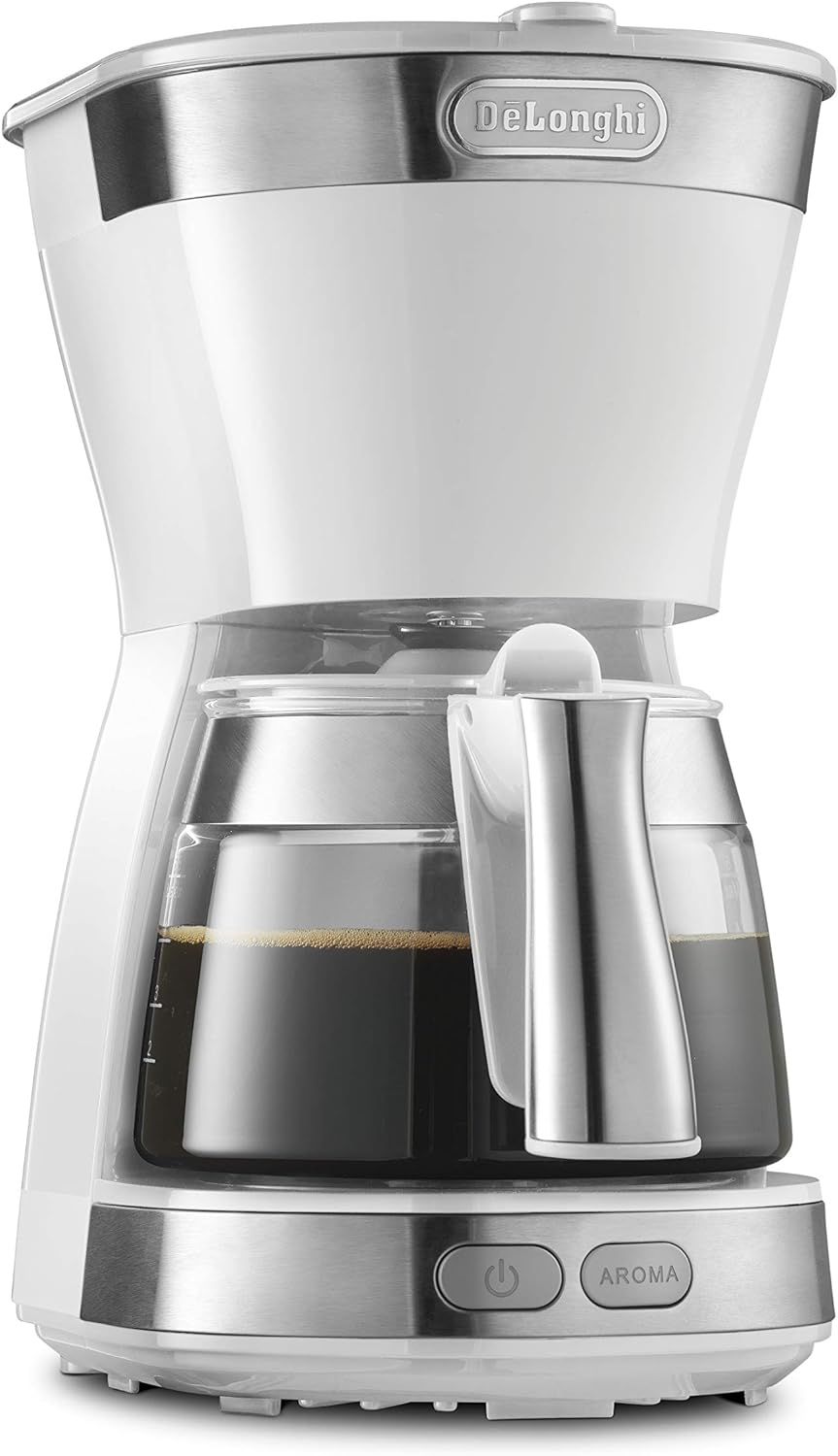 DeLonghi(デロンギ) De'Longhiドリップコーヒーメーカー アクティブ ICM12011J-W レギュラーコーヒー 5杯用 ペーパーレスフィルター [トゥルーホワイト] ファミリー登録で3年保証