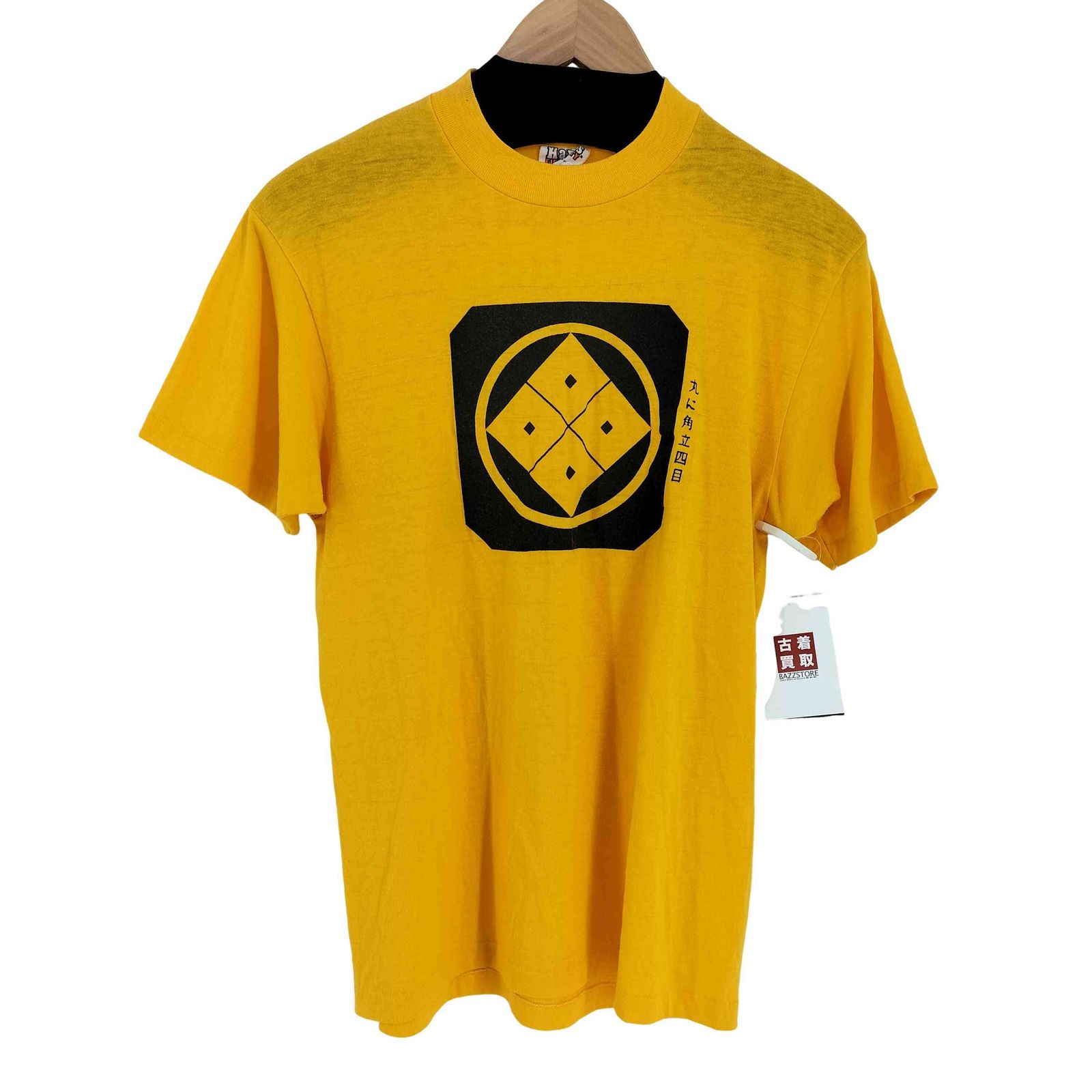ヘインズ Hanes 70s MADE IN USA FIFTY-FIFTY COMBED フロントプリントTシャツ 家紋 浮世絵 メンズ import：M 
