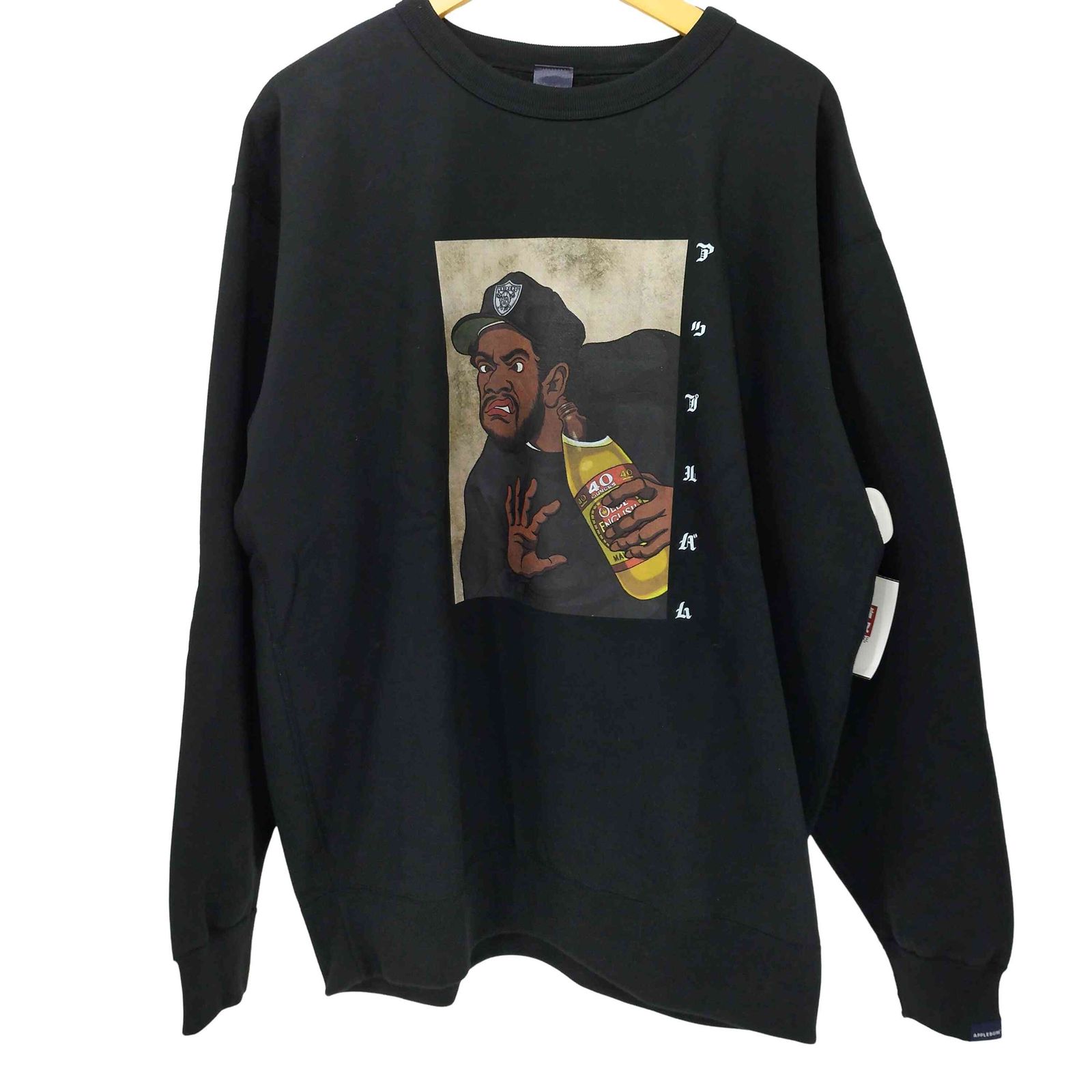 アップルバム APPLEBUM DOUGHBOY CREW SWEAT 裏起毛 コットンポリ 前面 