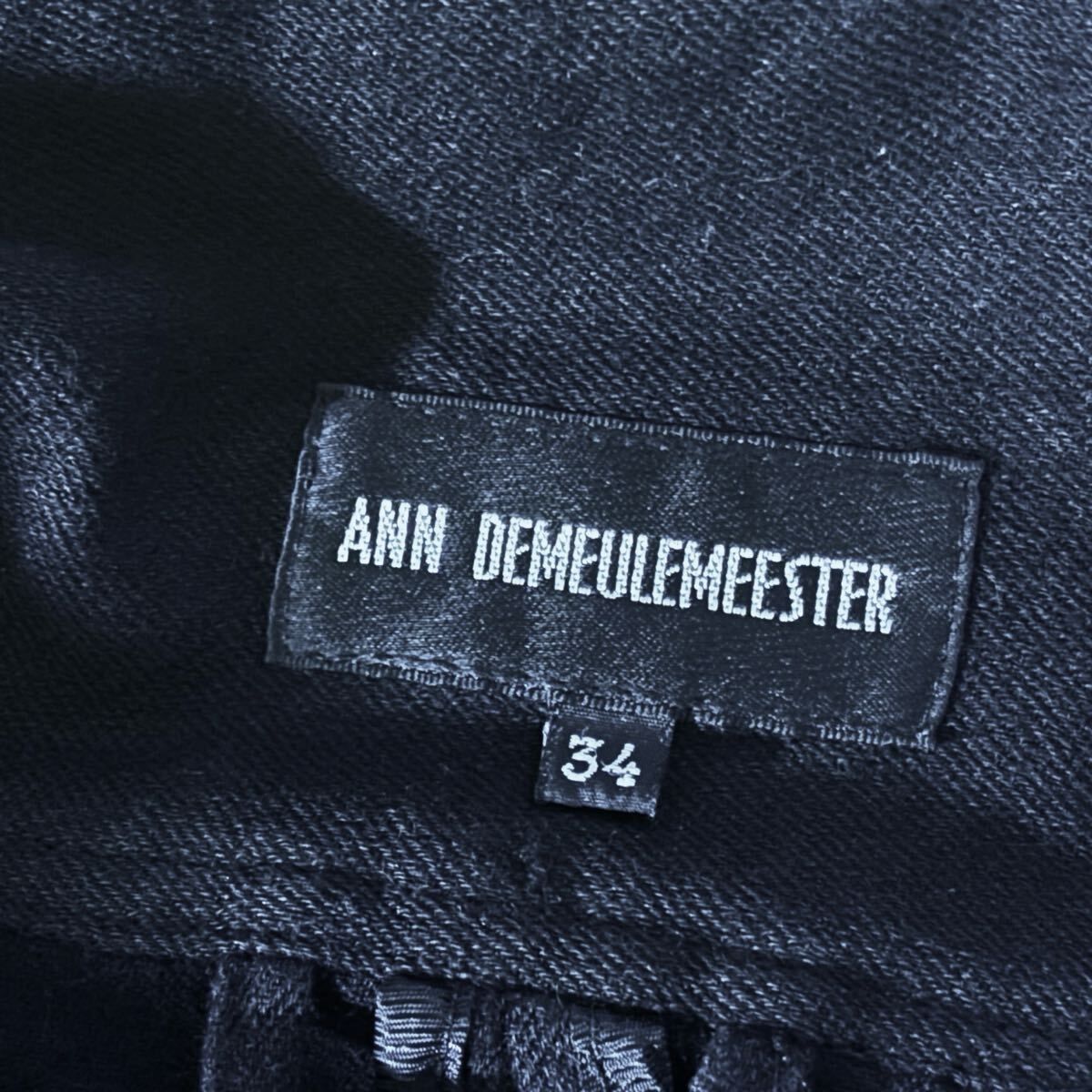 ANN DEMEULEMEESTER アンドゥムルメステール 三者混 ボリュームネック 