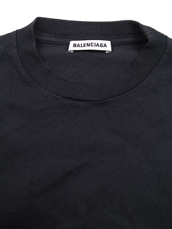 BALENCIAGA バレンシアガ 19AW オーバーサイズアシンメトリーTシャツ