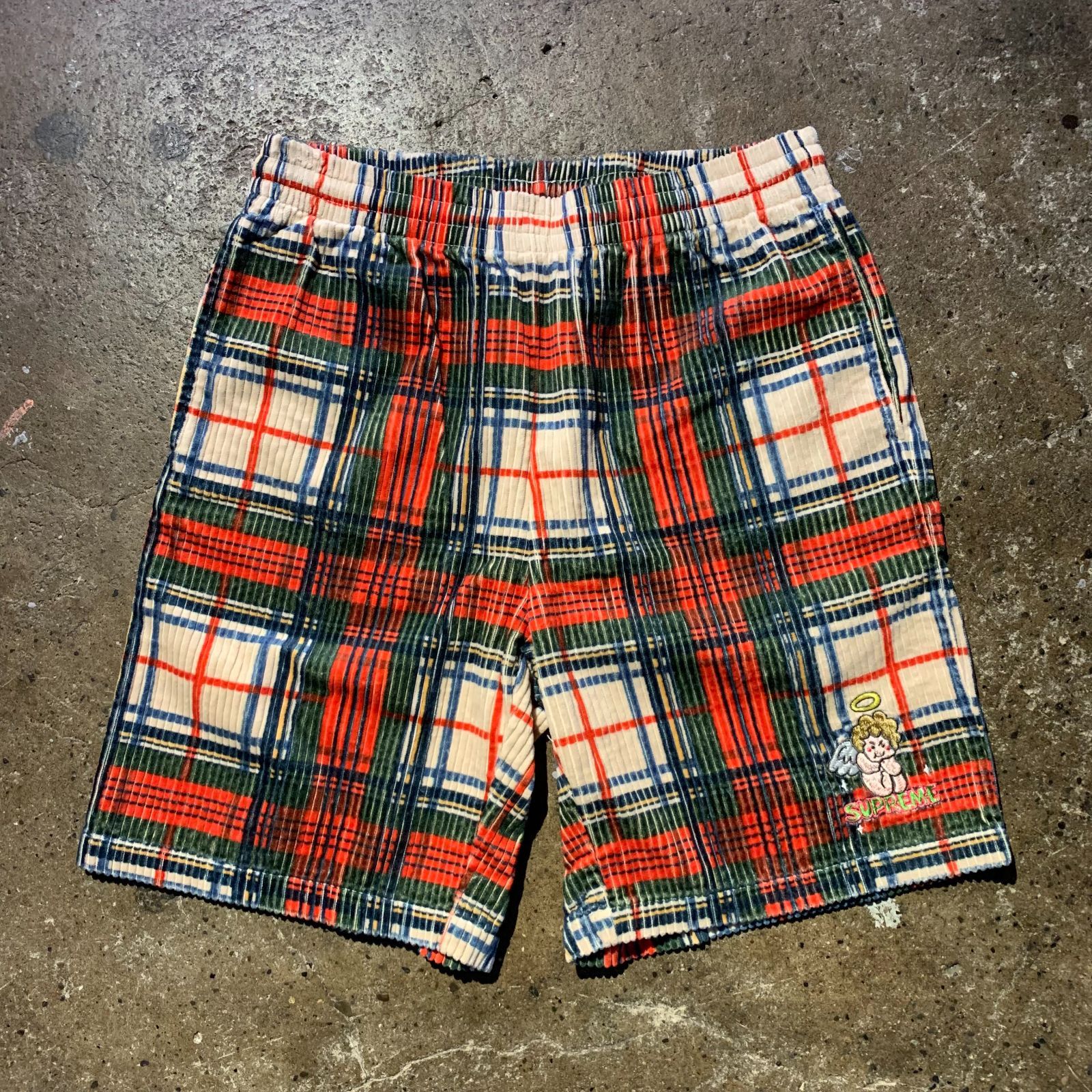 Supreme 22ss Corduroy Short Plaid 天使 葵産業 M シュプリーム