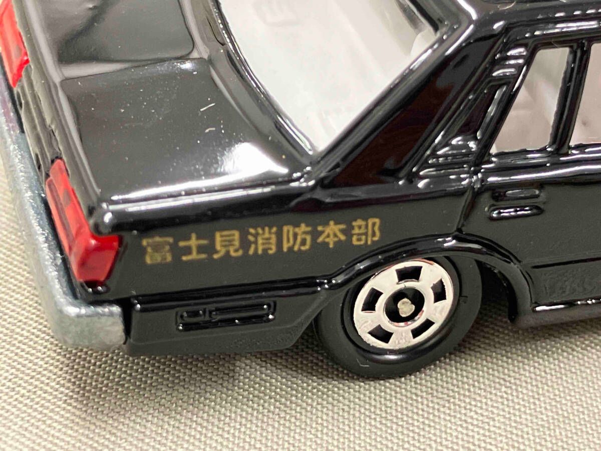 トミカ ニッサン セドリック 280E ブロアム 消防指令車 黒 白