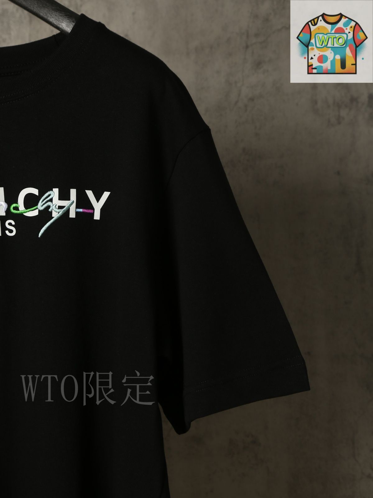 今日特価】GIVENCHY クラシックレインボー立体プリント刺繍 T
