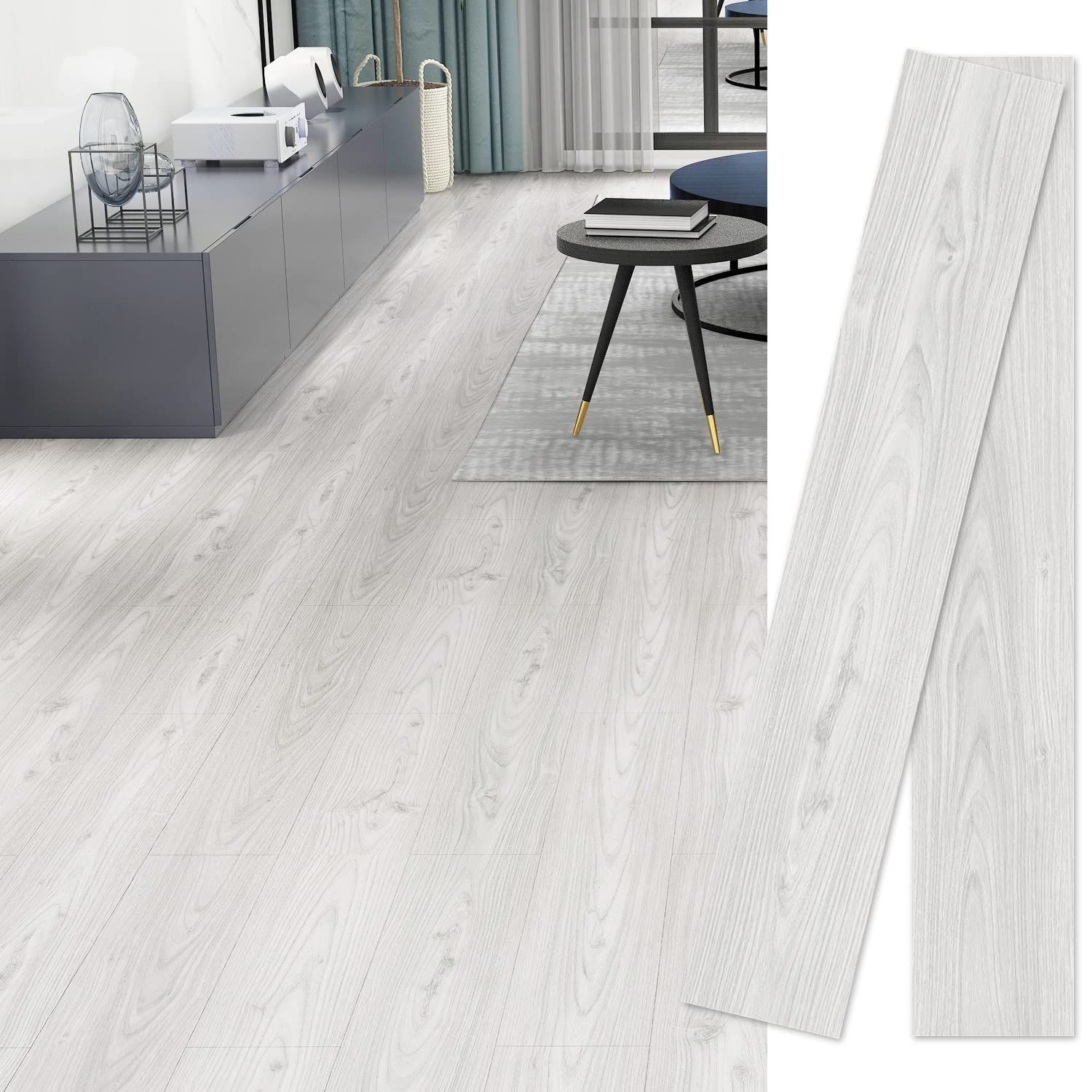 在庫処分 キッチン トイレ 玄関 リメイクシート フロリング 防水 賃貸 シート はがせる フロア 床 クッションフロア diy 木目 72枚入り 床材 6畳 配送込み 柄番号56 置くだけ フロアタイル