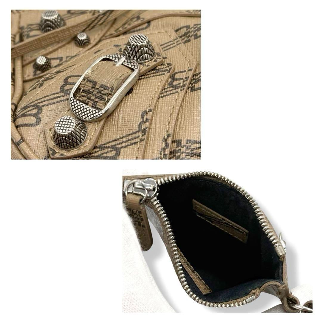 バレンシアガ　ルカゴールXS ショルダーバッグ　BBモノグラム　ブラウン3732 バレンシアガ ルカゴールXS ショルダーバッグ BBモノグラム ブラウン