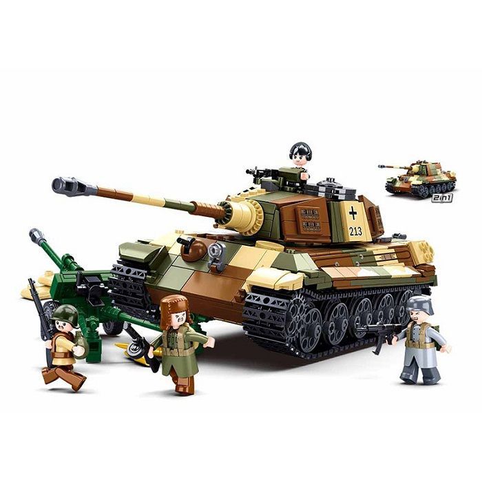 LEGO レゴ 互換 ブロック 模型 プラモデル 重戦車 ティーガーⅡ ドイツ