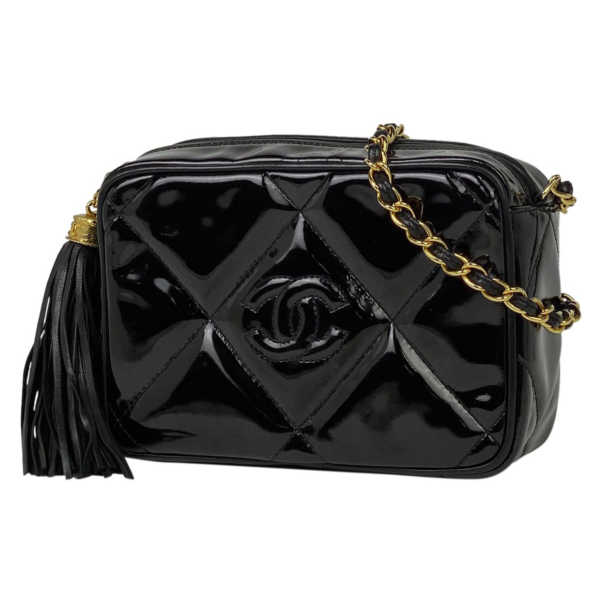 シャネル CHANEL ココマーク フリンジ チェーン ショルダーバッグ CC