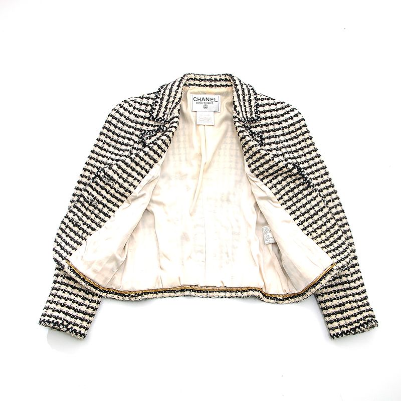 CHANEL シャネル ジャケット 千鳥柄 ココボタン ツイード - メルカリ