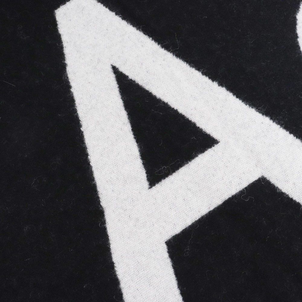 ACNE STUDIOS ロゴジャカードスカーフ マフラー ブラック - メルカリ