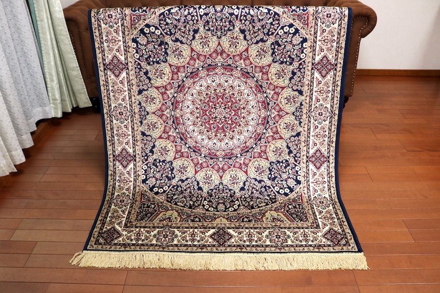 ペルシャ柄絨毯 120×160 新品未使用 カーペット 訳あり アウトレット ペルシャ柄絨毯 120×160 新品未使用 カーペット 訳あり