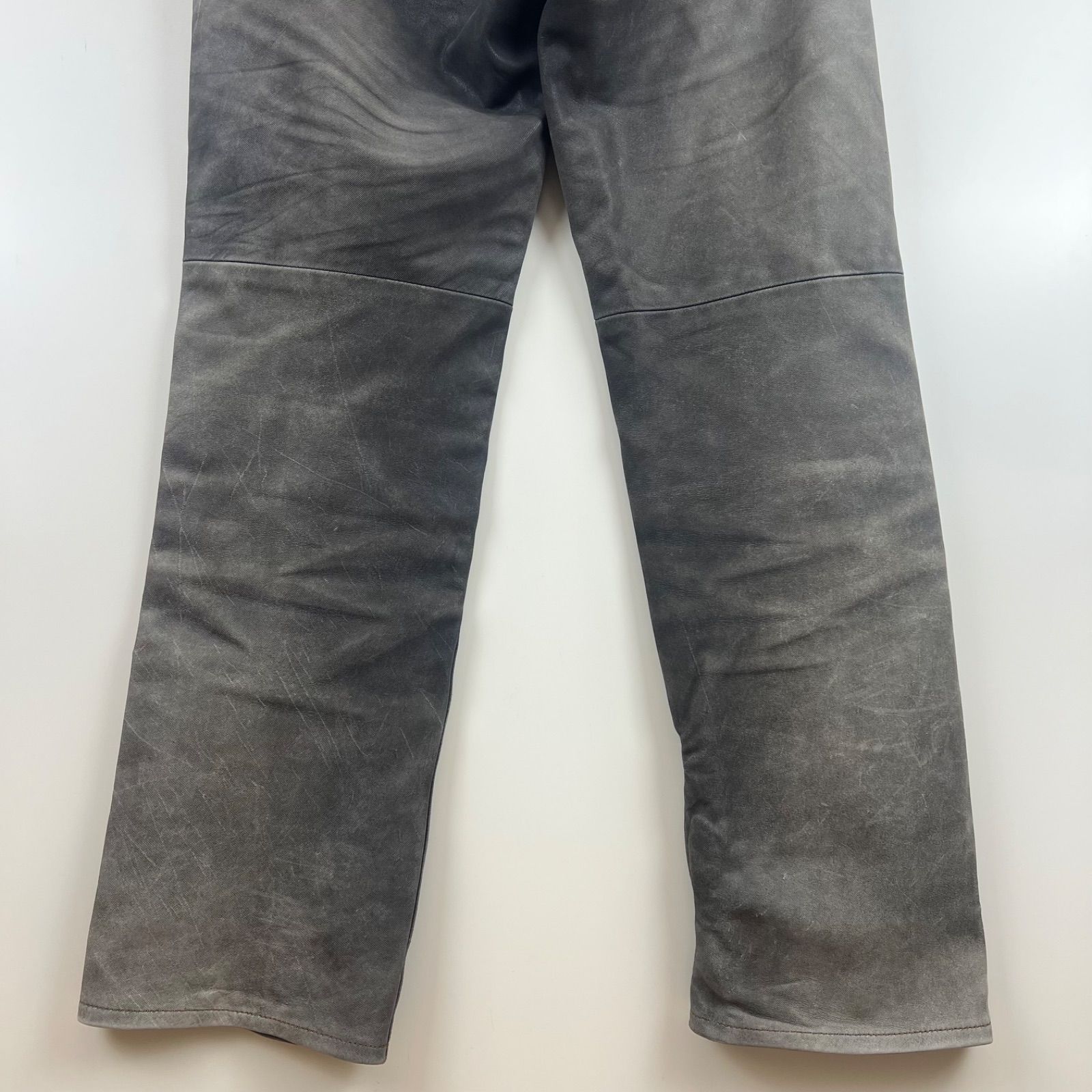  EX JEANS kwp leather riding pants 8129 w 32 クシタニ エクスプローラージーンズ フッ素加工牛革 バイカー ライディングパンツ 褪せ有り その他 パンツ