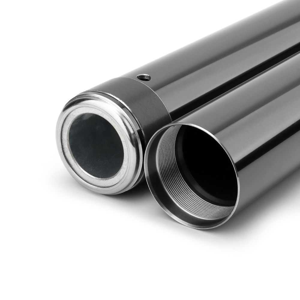 XB19 上メッキ ZZR1100 ZX-11 ZXT10D ZX1100-D1-D9 43MM 純正品番44013-1384に対応 インナーチューブ ブラック２本