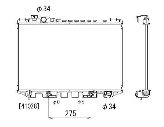 トヨタ クラウン ラジエーター ラジエター 車 車用品 カー用品 ラジエーター MS125 GS121 MS120 A T 日本メーカー コーヨー製 18ヶ月保証