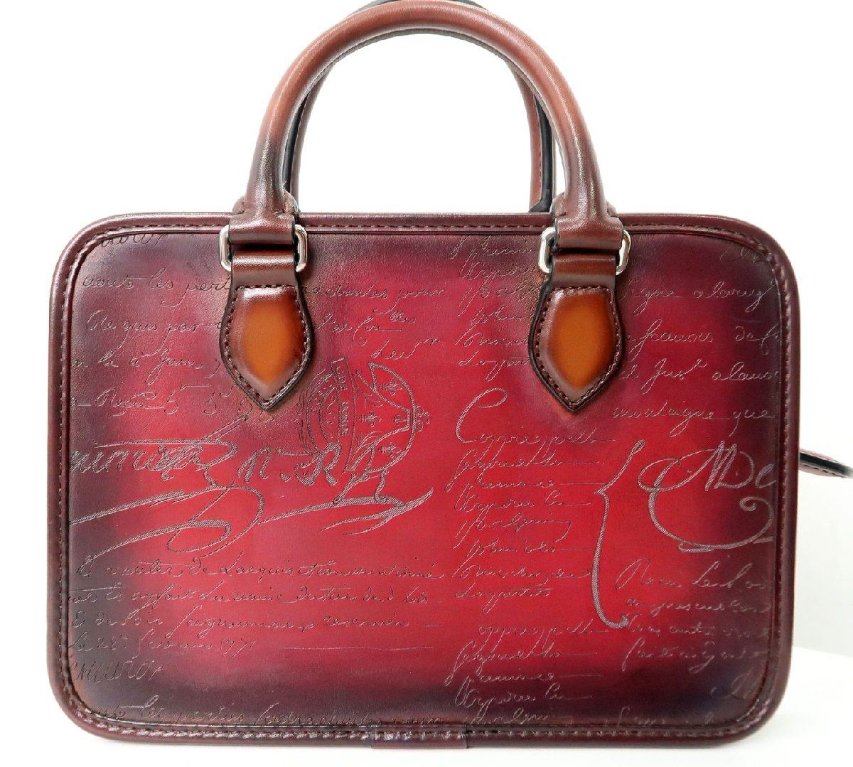 Berluti ベルルッティ スクリット アンジュール ミニ ガリバー BERLUTI】アンジュール ガリバー スクリット ブリーフケース