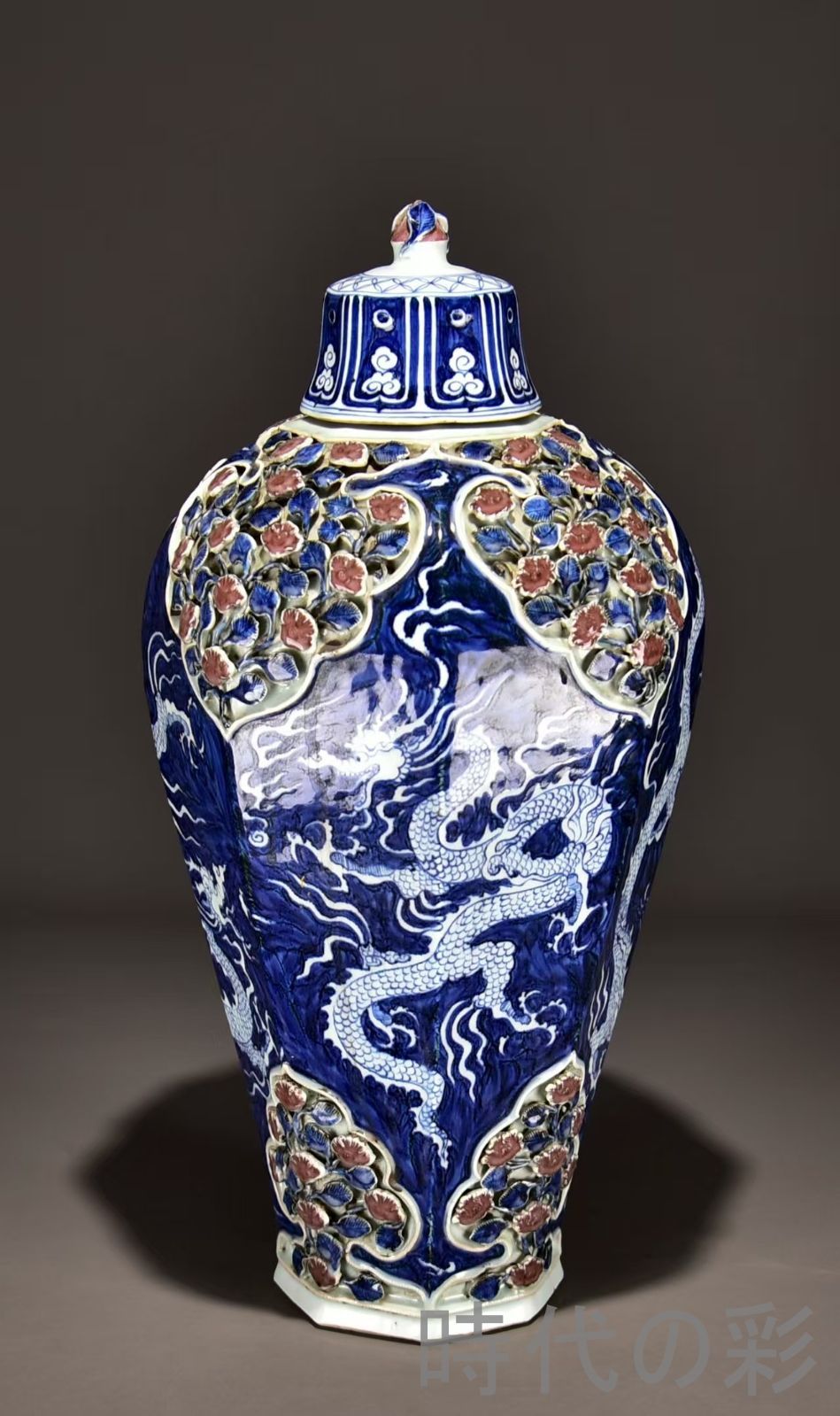 中国古美術✦青花釉裏紅捏花蕭何月下で韓信を追う梅瓶✦文房具・純手描き・陶芸・花瓶 中国古美術✦青花釉裏紅捏花蕭何月下で韓信を追う