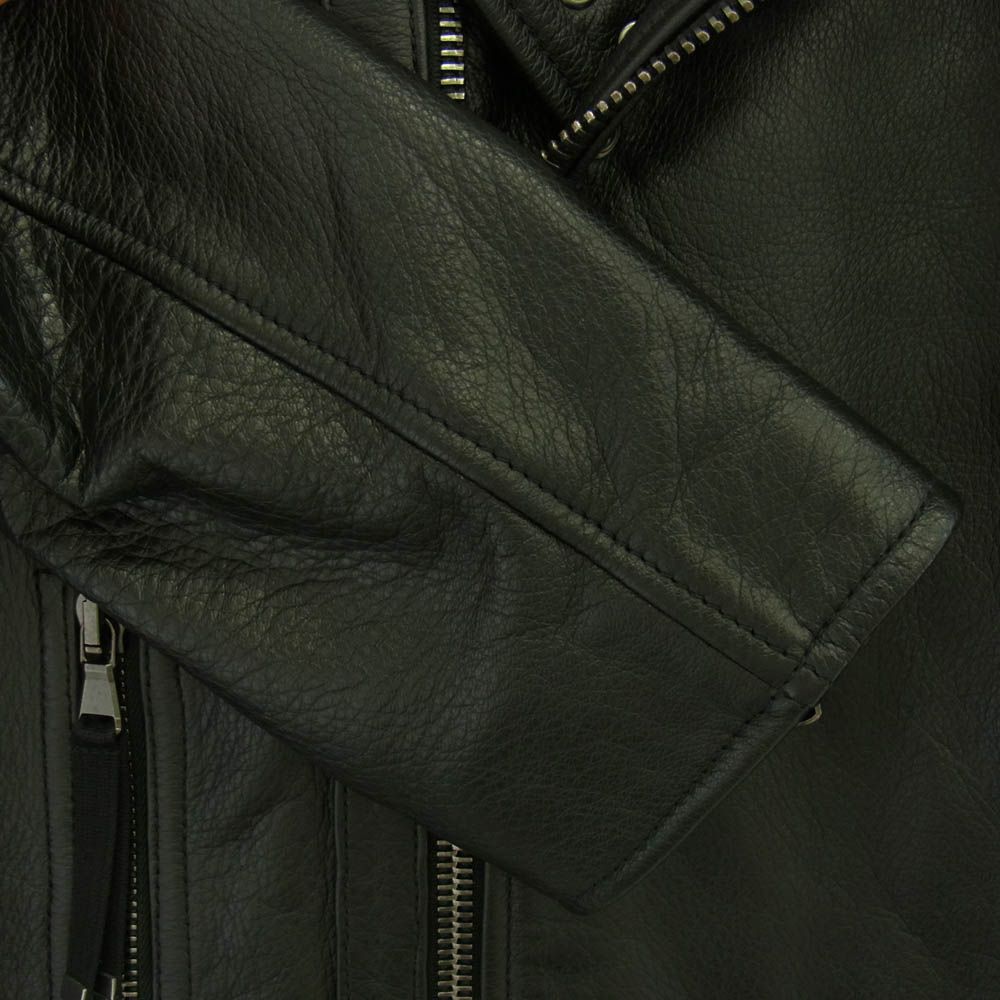 DIESEL 黒とグレーのレザージャケット 0iajva39_3.jpg