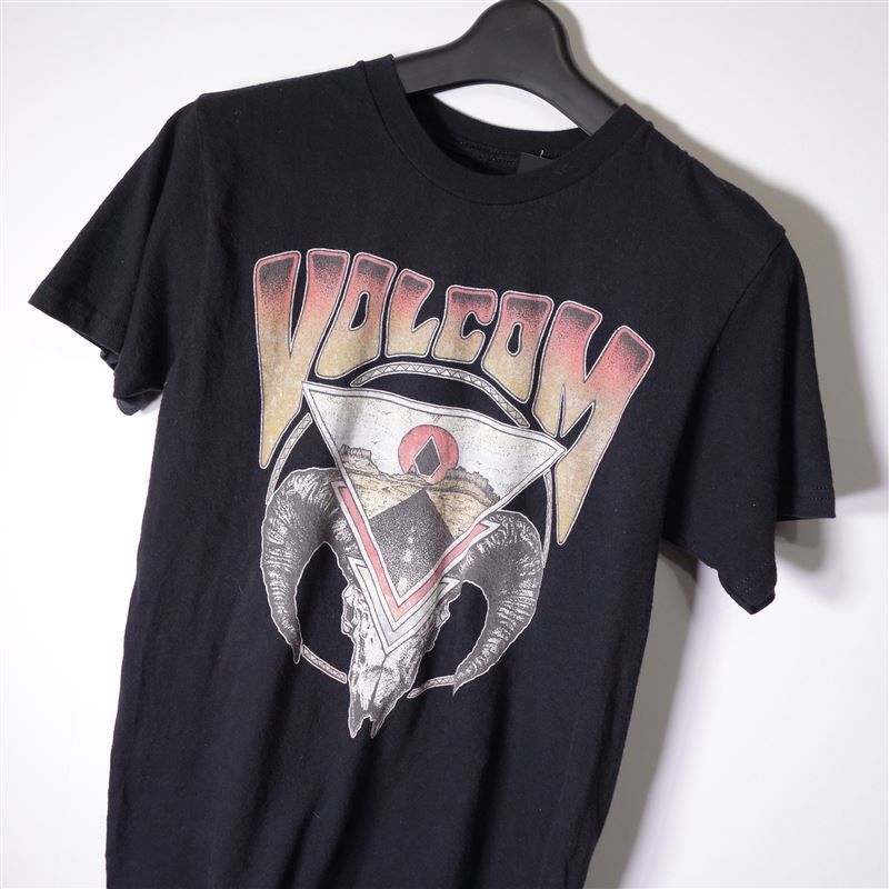 ボルコム VOLCOM Tシャツ 半袖 メンズ S クルーネック プリントロゴ サーフ カジュアル アメリカ 古着