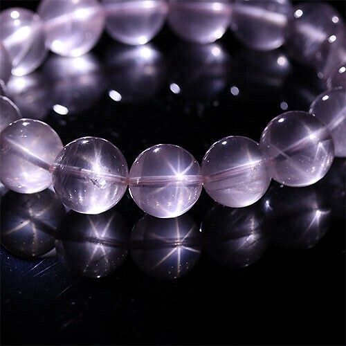 K1841-16m〕16mmスターローズクォーツ Star Rose quartz ブレスレット