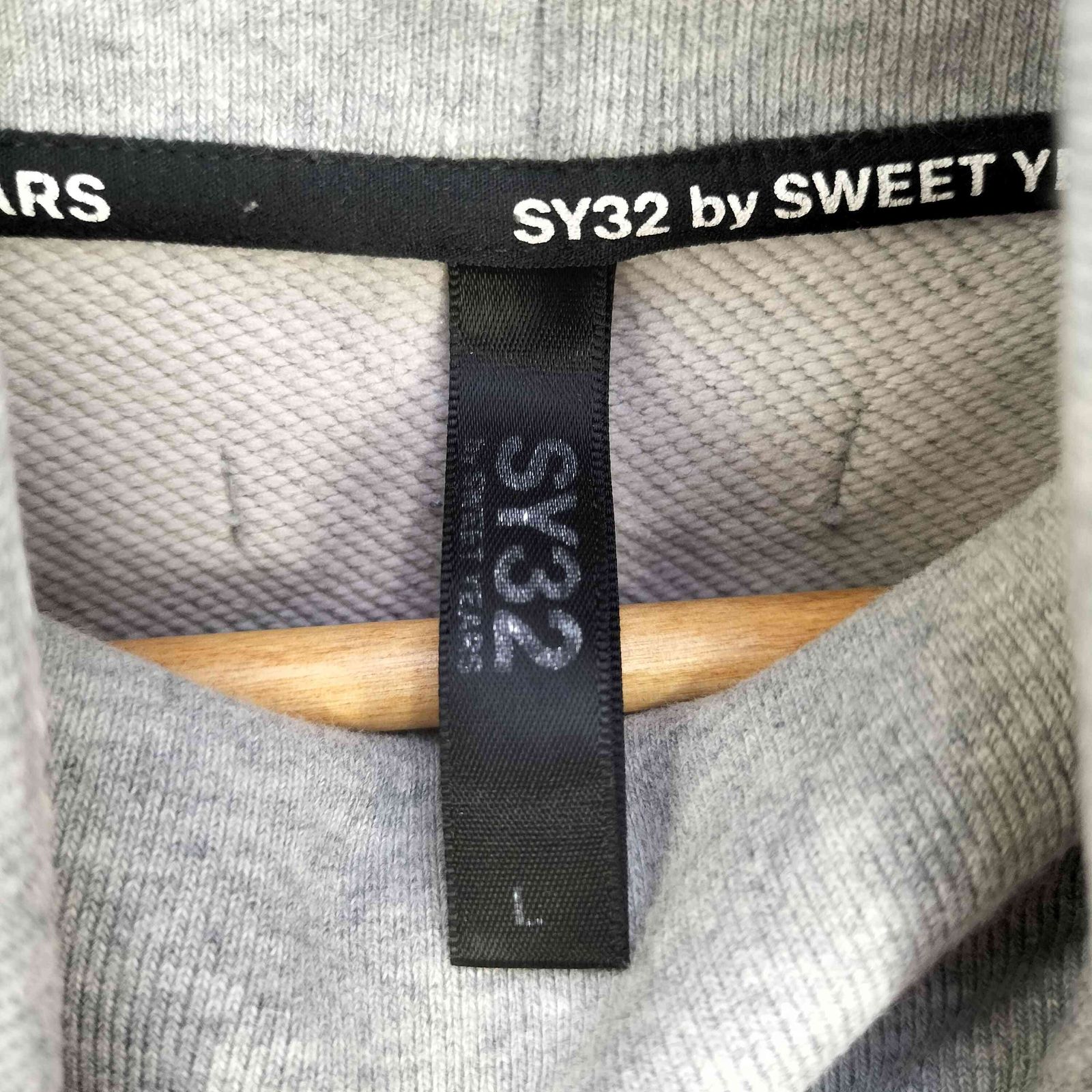【SY32 SWEET YEARS】ロングスリーブ シャツ L グレー SY32 by SWEET YEARS スウィートイヤーズ 長袖 スウェットシャツ