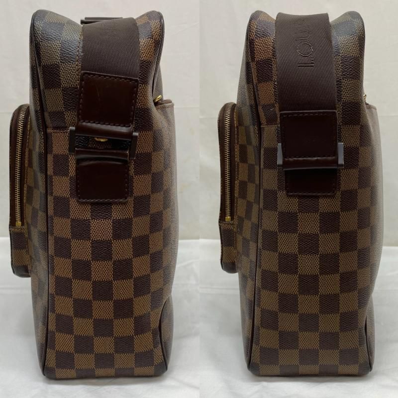 LOUIS VUITTON ルイヴィトン ショルダーバッグ N41441 ダミエ オラフMM ショルダー バッグ 斜め掛け エベヌ レザー A4 PC 収納可能