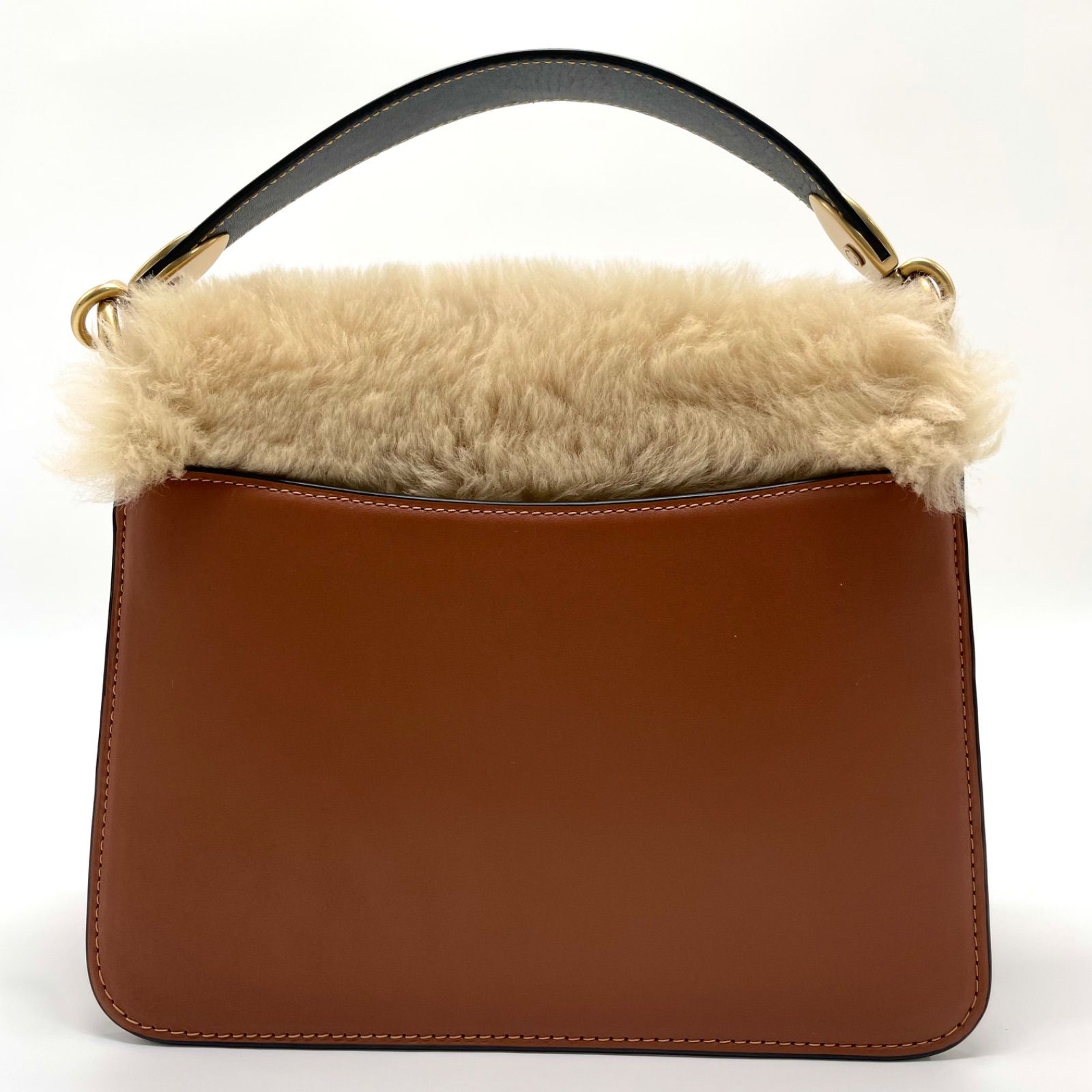 ✨激レア✨coach コーチハンドバッグ ビート ファー チェーン ベルト 