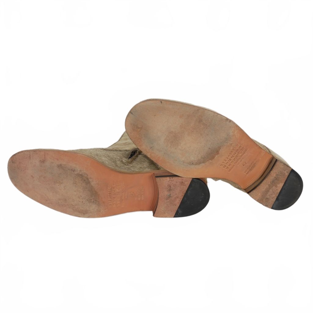 maison martin margiela 14aw レースアップブーツ マルタンマルジェラ Martin Margiela 14AW ハラコ レースアップブーツ