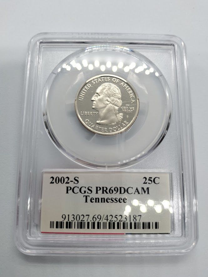 PCGS PR69DCAM 2002年　25セントテネシー　記念硬貨