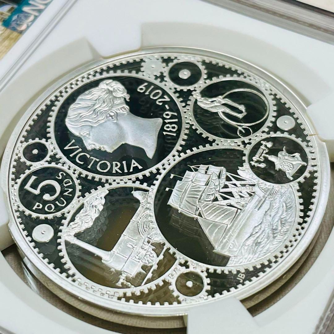 2019 ヴィクトリア女王 生誕200年記念 5ポンド銀貨 PF69 UCAM