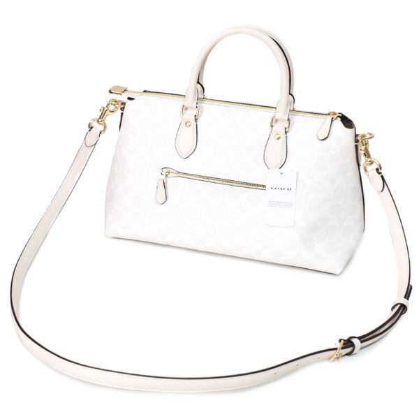 コーチ バッグ COACH コーティングキャンバス レザー シグネチャー  
