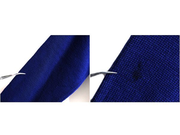 50s サガラ ワッペン Vネック ウール 長袖 レタード ニット セーター  