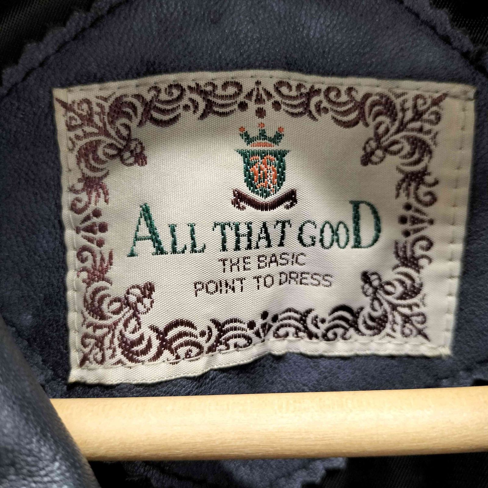 ユーズドフルギ USED古着 ALL THAT GOOD ラムレザーハーフコート