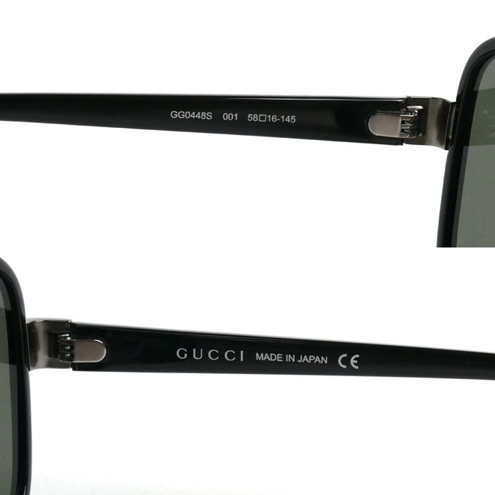 GUCCI グッチ アビエーター サングラス ブラック ‎558263 J0740 1115 メンズ GG0448S 001 58□16 145 中古  美品 - メルカリ