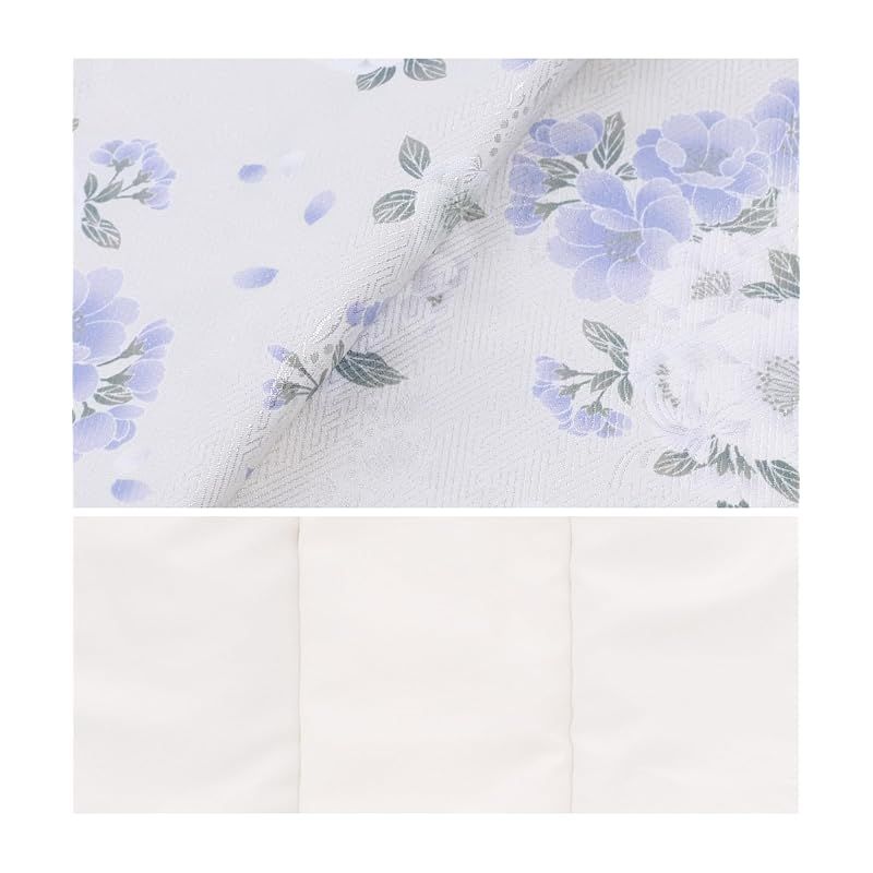 KYOETSU キョウエツ 自宅で簡単着付け 七五三 3歳 女の子 着物 セパレート 二部式 セット 被布 小物 フルセット 753 4点セット くすみ 7.淡雪の桜日和 90-100 cm