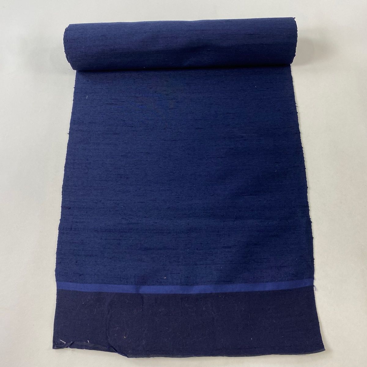 新品未使用 正絹袷 読谷村花織紬単品 反物 逸品 帯反物 証紙 幾何